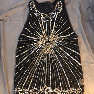 Pierre Balmain sheer sequin tunic